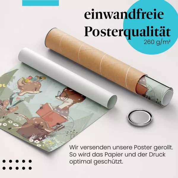 Vorlesezeit im Wald | Postereck 3975