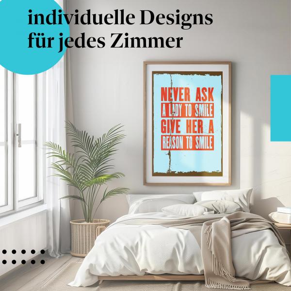 Respekt Poster: "Respektvoller Umgang" - Statement für mehr Achtsamkeit gegenüber Frauen
