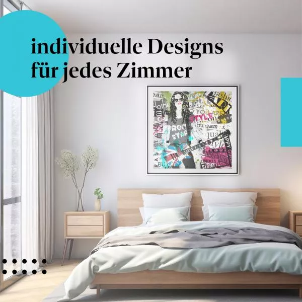 Coole Gitarristin | Postereck 2443 Coole Gitarristin | Postereck 2443