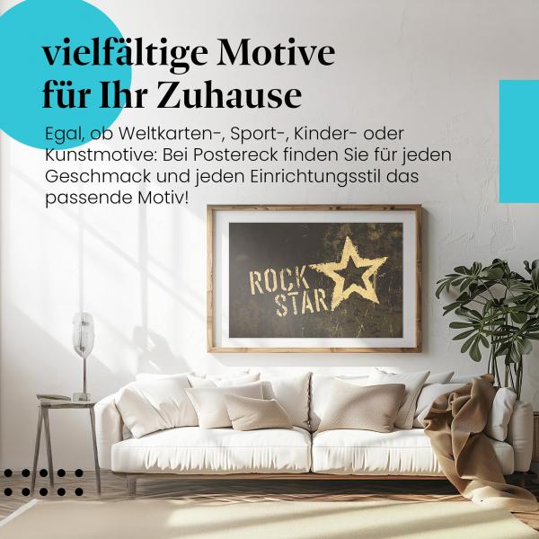Dieses Leinwandbild ist ein Hingucker und versprüht Rock 'n' Roll Flair.