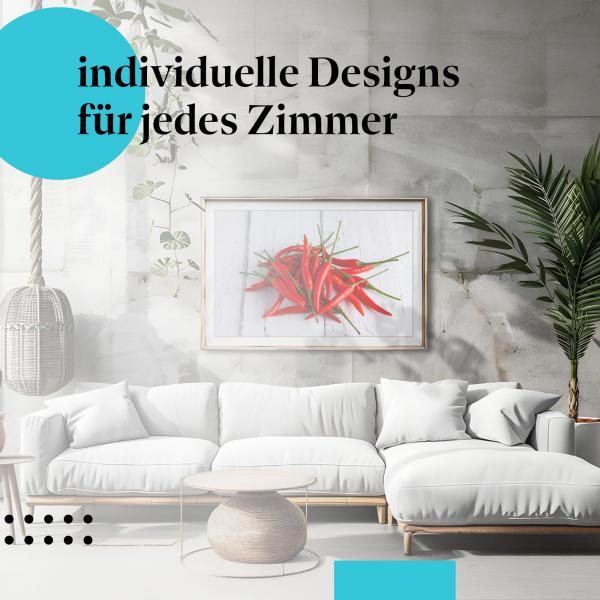 Schlafzimmer Deko: Scharf mit "Chilischoten" Poster