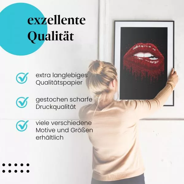 Glitzernde Lippen | Postereck 2139 Glitzernde Lippen | Postereck 2139