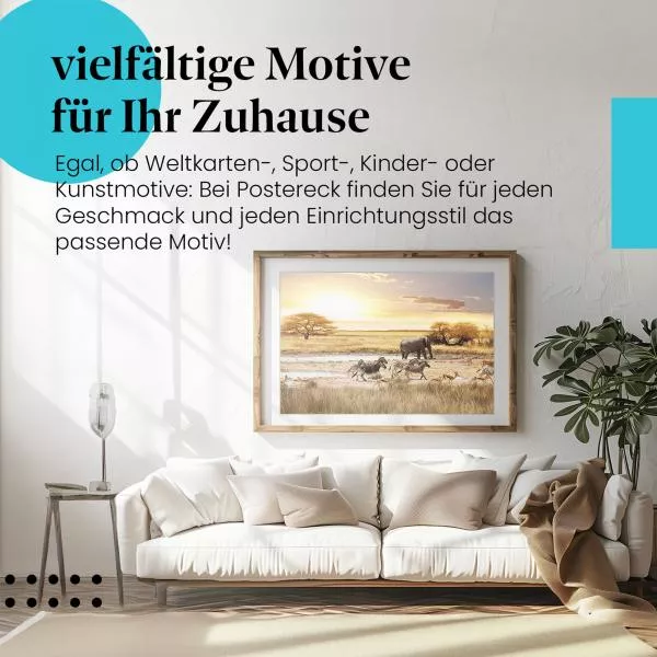 Afrikanische Savanne: Tiere… | Postereck 1247 Afrikanische Savanne: Tiere… | Postereck 1247