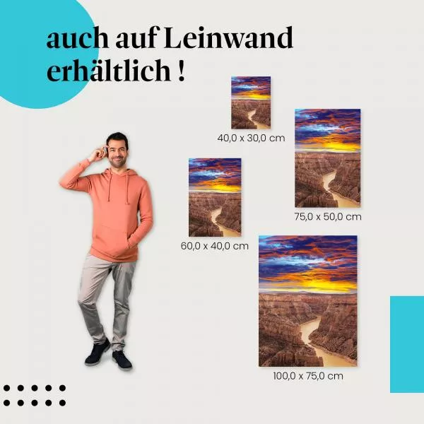 Dramatische Schlucht: Abendrot | Postereck 1788 Dramatische Schlucht: Abendrot | Postereck 1788