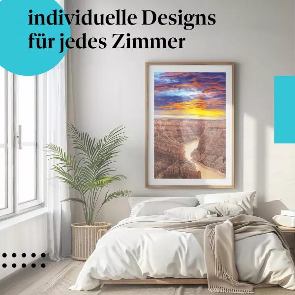 Dramatische Schlucht: Abendrot | Postereck 1788 Dramatische Schlucht: Abendrot | Postereck 1788