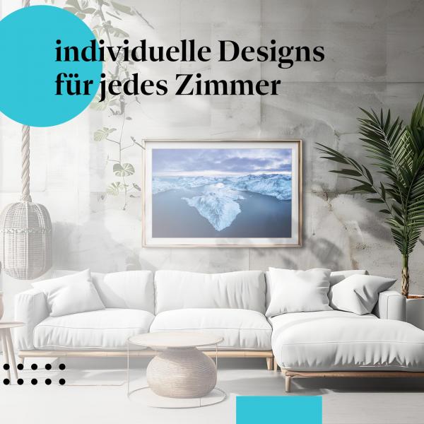 Schlafzimmer Deko: "Winter in den Bergen" Poster: Majestätische Landschaft - perfekt fürs Schlafzimmer.