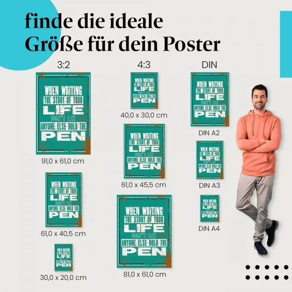 Schreibe deine eigene Geschichte | Postereck 1166 Schreibe deine eigene Geschichte | Postereck 1166