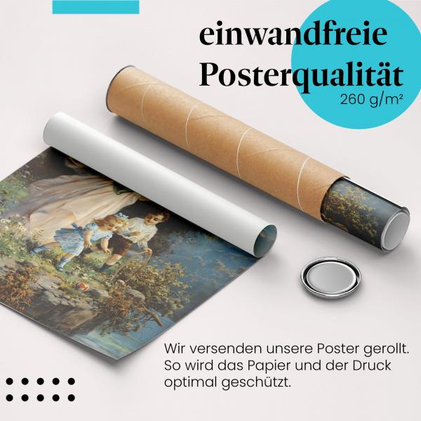"Klaviersaiten": Gerolltes Poster - Detailansicht.
