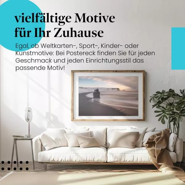 Schwarzer Strand | Postereck 3478 Schwarzer Strand | Postereck 3478