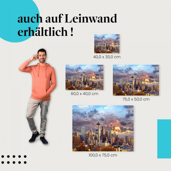 Leinwandbild "Seattle Skyline": Stadt & Architektur