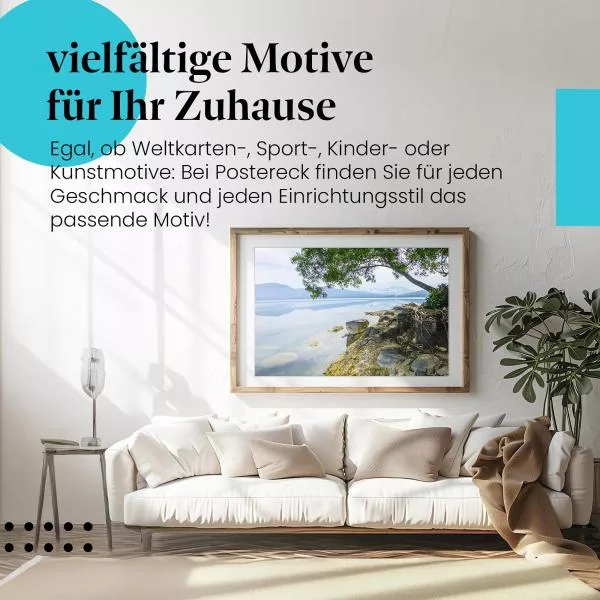 Stille Wasser: See, Berge & Baum | Postereck 0696 Stille Wasser: See, Berge & Baum | Postereck 0696