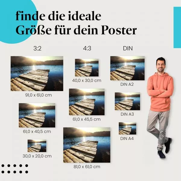 Sonnenuntergang am See | Postereck 1255 Sonnenuntergang am See | Postereck 1255