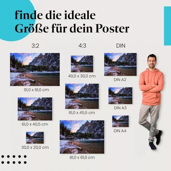 Winterliche Seeidylle | Postereck 4069 Winterliche Seeidylle | Postereck 4069