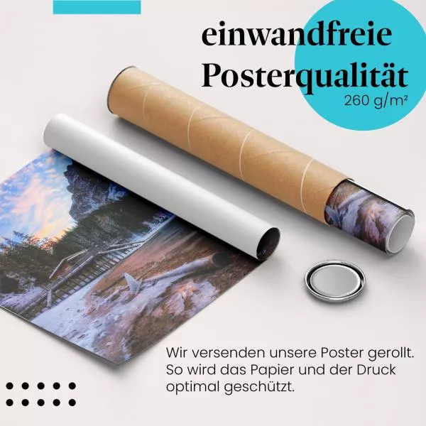 Winterliche Seeidylle | Postereck 4069 Winterliche Seeidylle | Postereck 4069