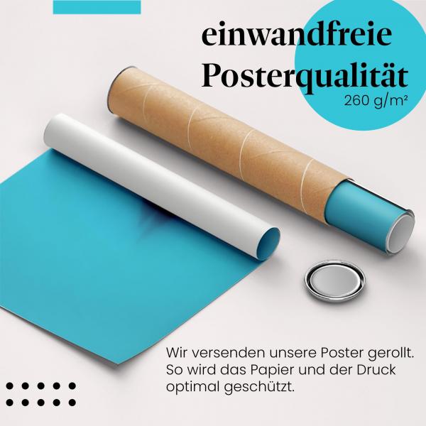 Gerolltes Poster "Segelboot". Seefahrt & Freiheit, sicher verpackt.