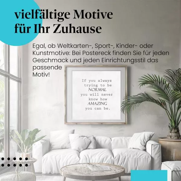 Sei außergewöhnlich | Postereck 2268 Sei außergewöhnlich | Postereck 2268