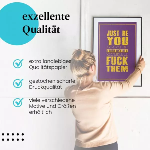 Sei du selbst: Fuck the Rest! | Postereck 1180 Sei du selbst: Fuck the Rest! | Postereck 1180