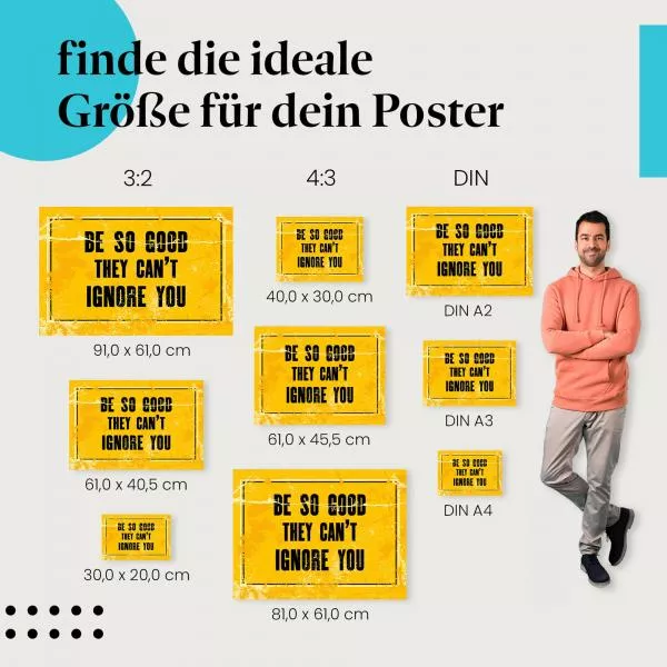 Sei so gut: ...sie dich nicht ignorieren | Postereck 1626 Sei so gut: ...sie dich nicht ignorieren | Postereck 1626