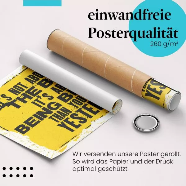 Sei besser als gestern | Postereck 1673 Sei besser als gestern | Postereck 1673