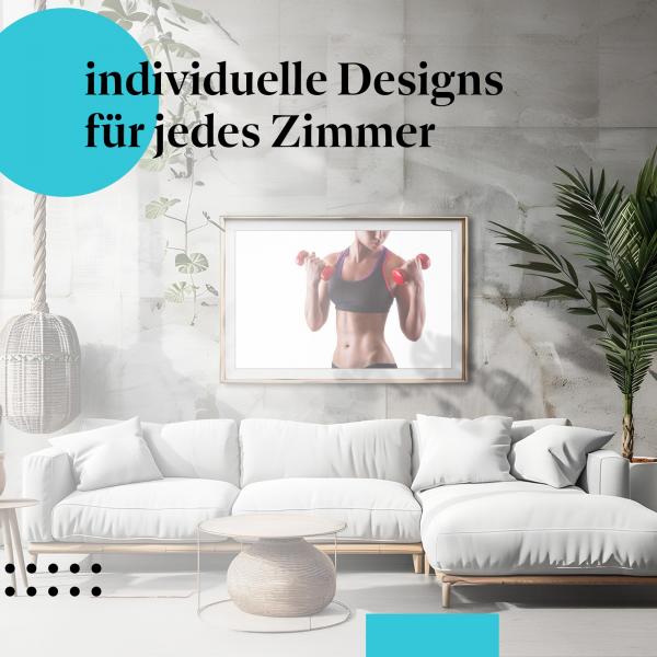 "Workout-Inspiration": Kunstdruck - Deko für Fitness-Begeisterte.