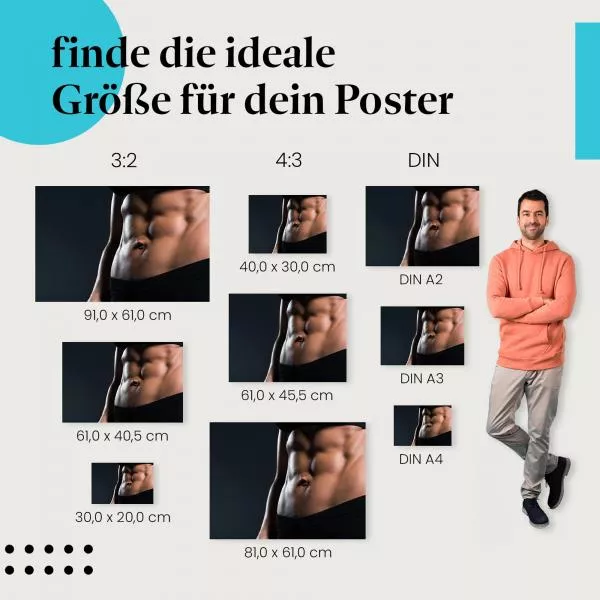 Starke Bauchmuskeln | Postereck 3766 Starke Bauchmuskeln | Postereck 3766