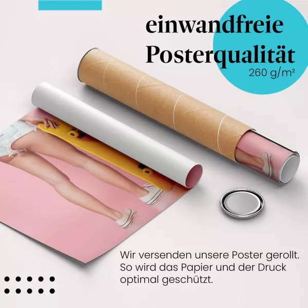 Skateboard Girl | Postereck 3742 Skateboard Girl | Postereck 3742