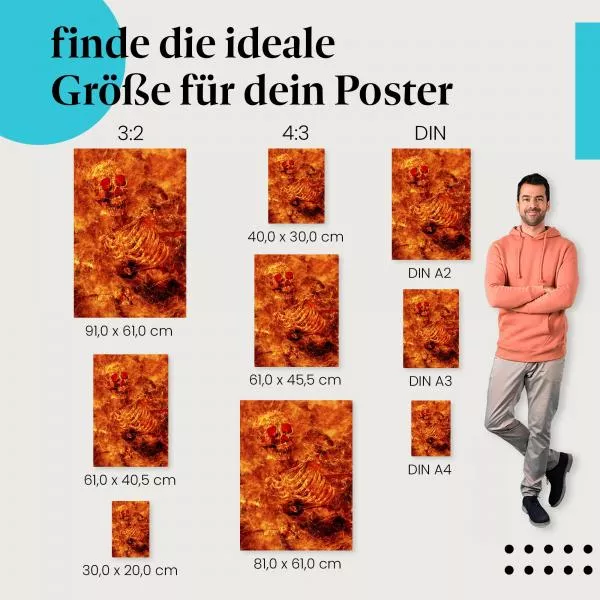Skelett im Inferno | Postereck 2660 Skelett im Inferno | Postereck 2660
