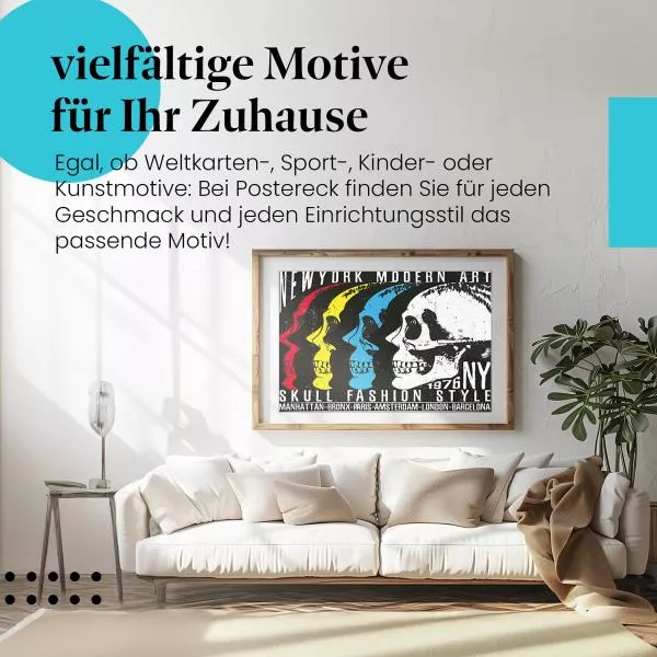 Modern Art Skull | Postereck 2170 Modern Art Skull | Postereck 2170