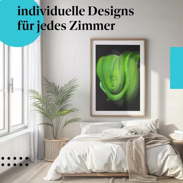 Smaragdgrüne Schlange | Postereck 2651 Smaragdgrüne Schlange | Postereck 2651