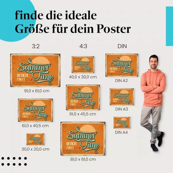 Sommer, Strand & Party: Retro-Schild | Postereck 0833 Sommer, Strand & Party: Retro-Schild | Postereck 0833