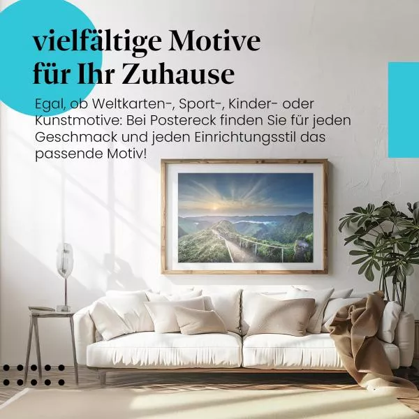 Sonnenaufgang in den Bergen | Postereck 3177 Sonnenaufgang in den Bergen | Postereck 3177