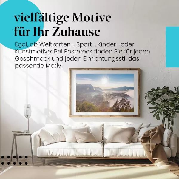 Sonnenaufgang im Nebel | Postereck 3029 Sonnenaufgang im Nebel | Postereck 3029