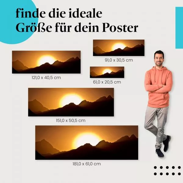 Sonnenaufgang in Ägypten: Berge & Wüste | Postereck 0180 Sonnenaufgang in Ägypten: Berge & Wüste | Postereck 0180
