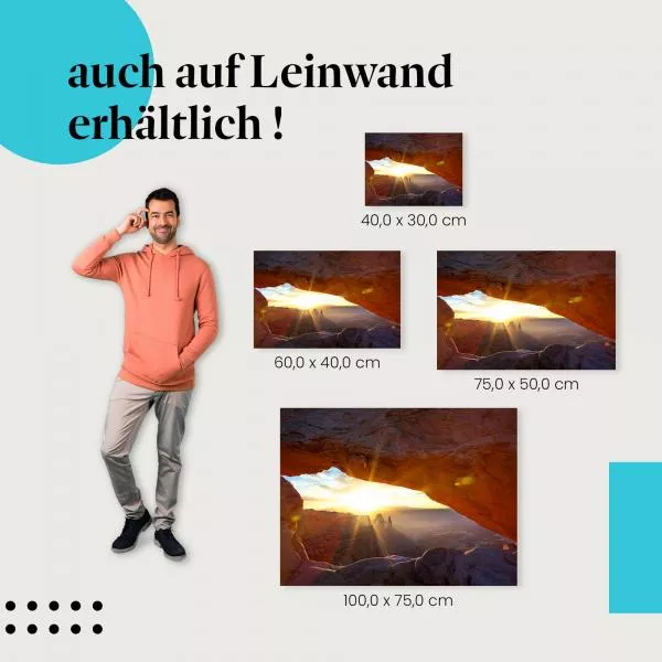 Canyon: Felsbogen & Sonnenaufgang | Postereck 0777 Canyon: Felsbogen & Sonnenaufgang | Postereck 0777