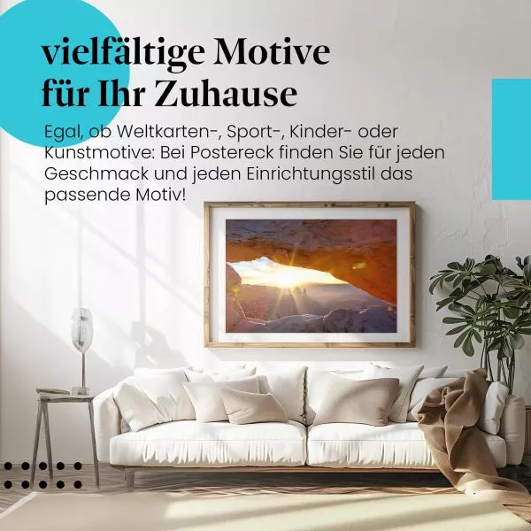 Canyon: Felsbogen & Sonnenaufgang | Postereck 0777 Canyon: Felsbogen & Sonnenaufgang | Postereck 0777