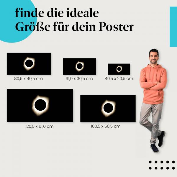 Entdecke die passende Größe: Sonnenfinsternis, Lichtring.