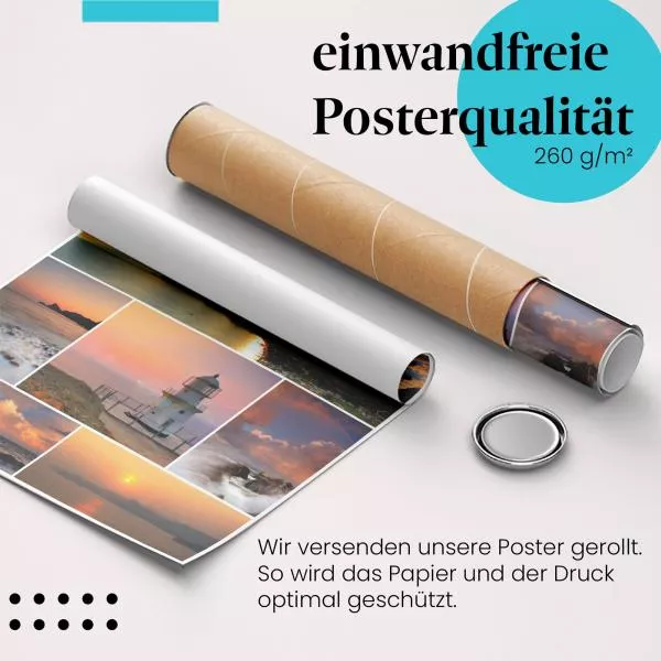 Sonnenuntergang am Meer | Postereck 2307 Sonnenuntergang am Meer | Postereck 2307