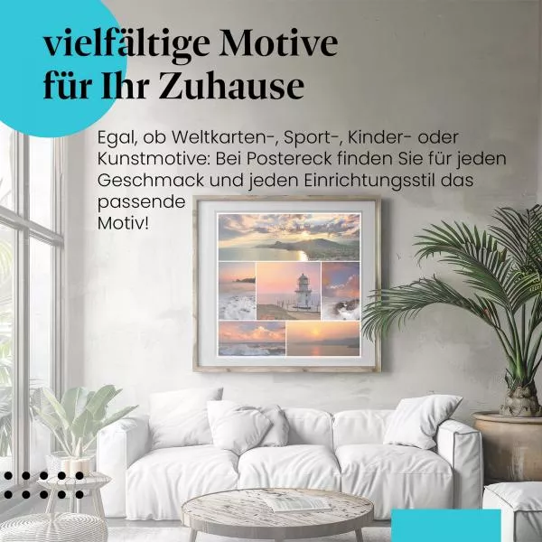 Sonnenuntergang am Meer | Postereck 2307 Sonnenuntergang am Meer | Postereck 2307