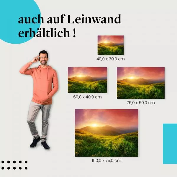 Hügelpanorama | Postereck 3137 Hügelpanorama | Postereck 3137