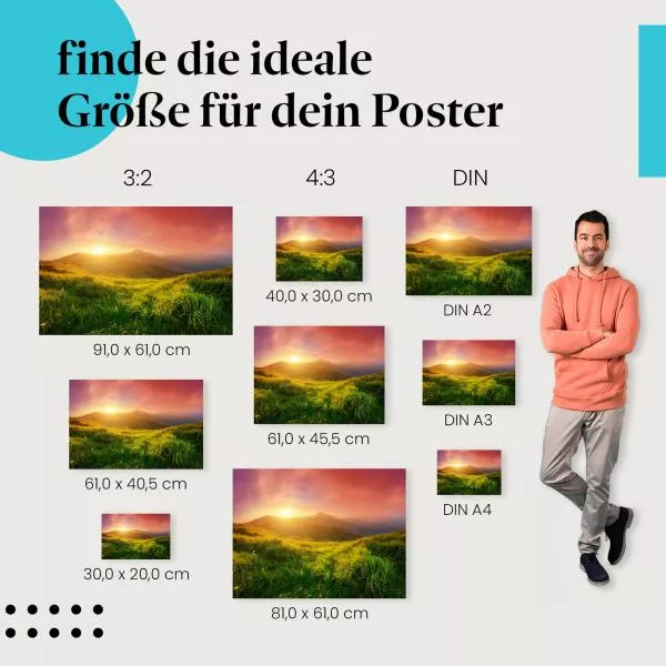 Hügelpanorama | Postereck 3137 Hügelpanorama | Postereck 3137