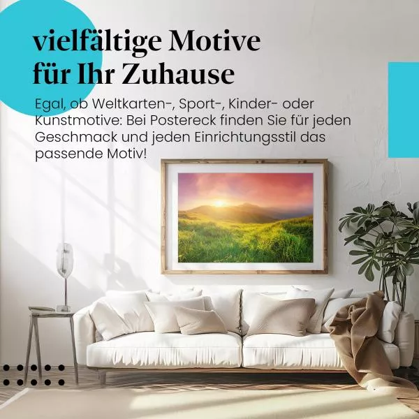 Hügelpanorama | Postereck 3137 Hügelpanorama | Postereck 3137