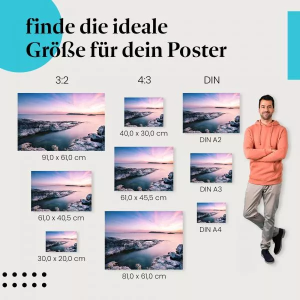 Felsküste im Abendlicht | Postereck 2959 Felsküste im Abendlicht | Postereck 2959