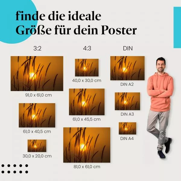 Silhouetten im Abendlicht | Postereck 3323 Silhouetten im Abendlicht | Postereck 3323