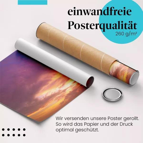 Sonnenuntergang: Farbenfroher Himmel | Postereck 1787 Sonnenuntergang: Farbenfroher Himmel | Postereck 1787