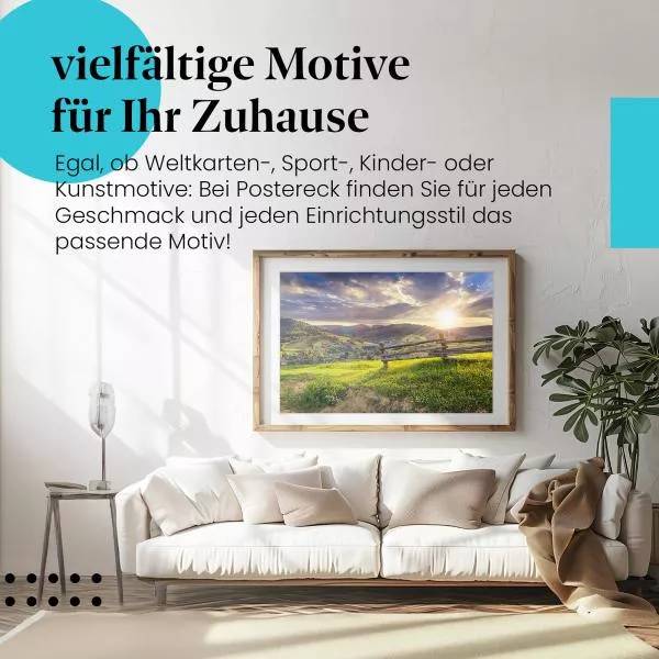 Hügelpanorama | Postereck 2332 Hügelpanorama | Postereck 2332