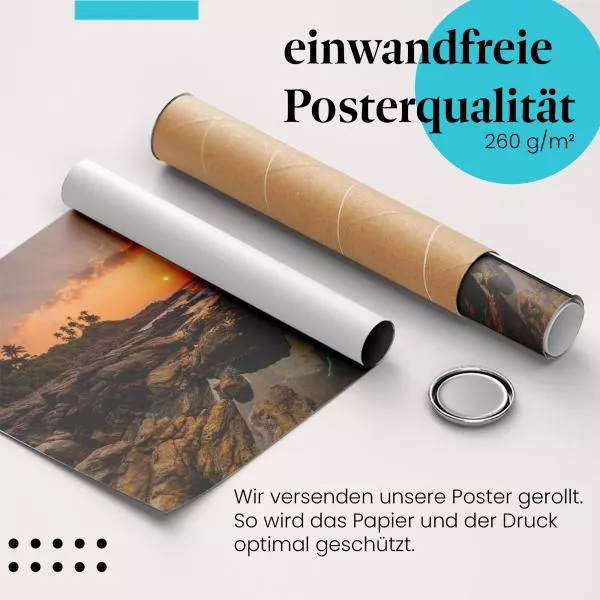 Sonnenuntergang an der Küste | Postereck 2336 Sonnenuntergang an der Küste | Postereck 2336