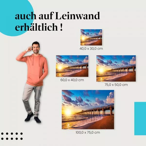 Steg am Strand | Postereck 3895 Steg am Strand | Postereck 3895