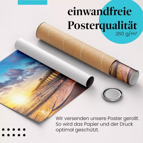 Steg am Strand | Postereck 3895 Steg am Strand | Postereck 3895