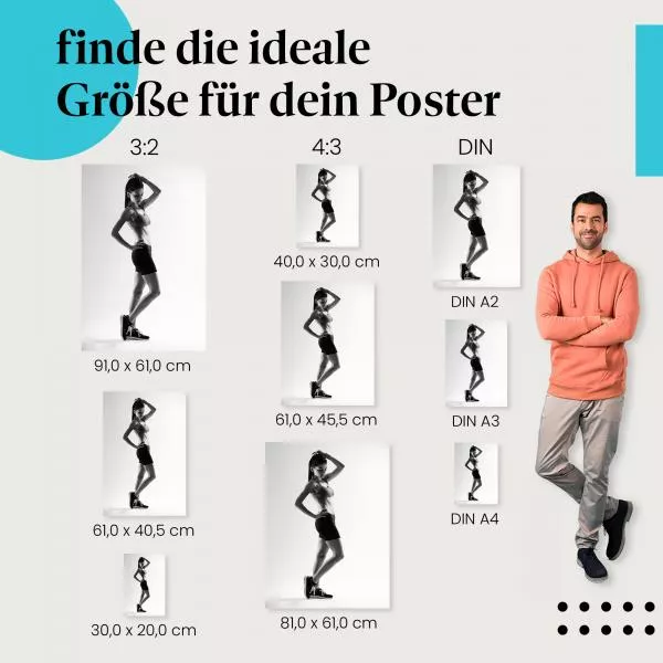 Sportliche Frau | Postereck 3694 Sportliche Frau | Postereck 3694