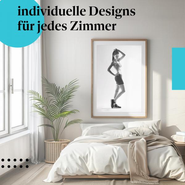 Schlafzimmer Deko: "Fitness" Poster - Motivation & Inspiration - erreichen Sie Ihre Ziele.